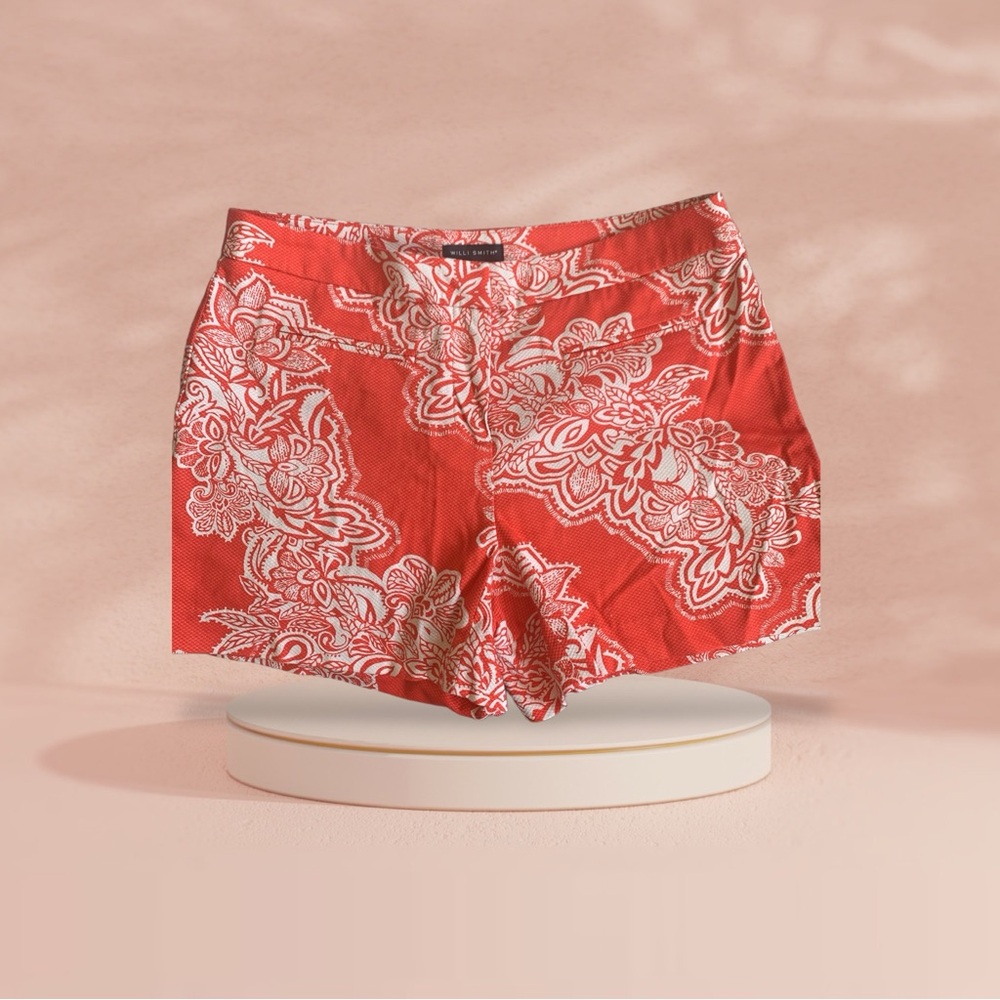 Willi Smith orange and white shorts